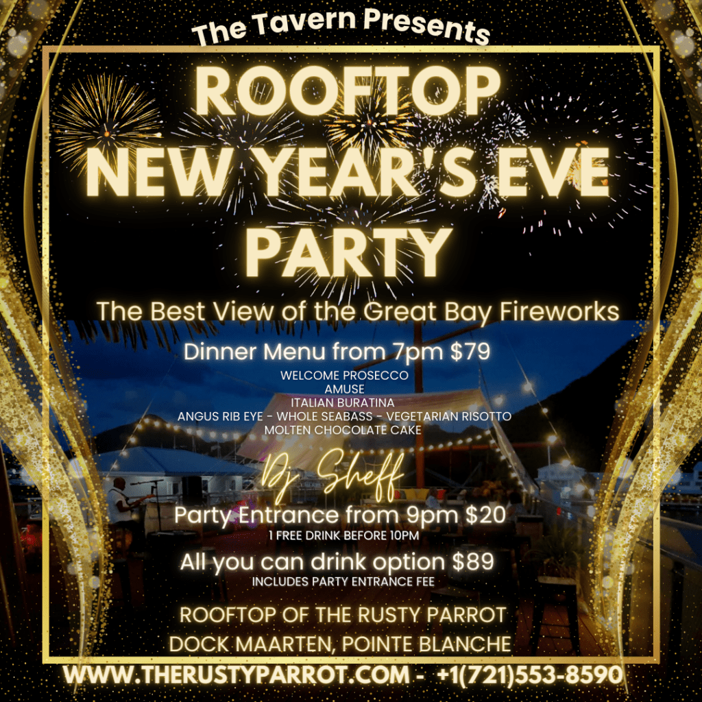 New Years Eve Dinner Menu - The Rusty Parrot